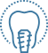 Dental implant crown icon highlighted