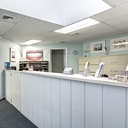 Dental reception desk