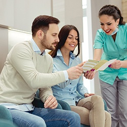 patients discussing how to make veneers treatment affordable