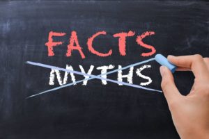 myth facts chalkboard