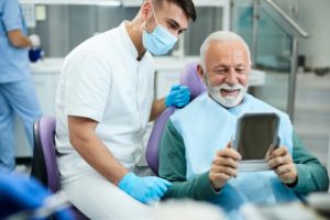 patient learning how long dental implant lifespan typically is